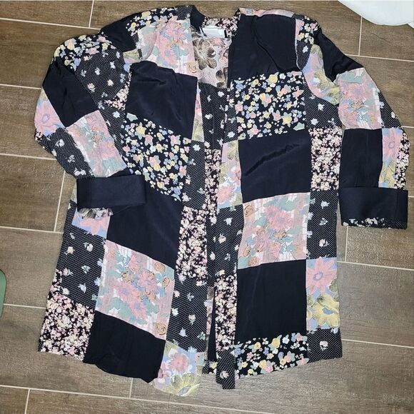 Vintage New Concepts MIX PRINT light weight blazer. - Picture 5 of 13